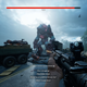 A large and deadly zombie-monster attacking players on a highway.